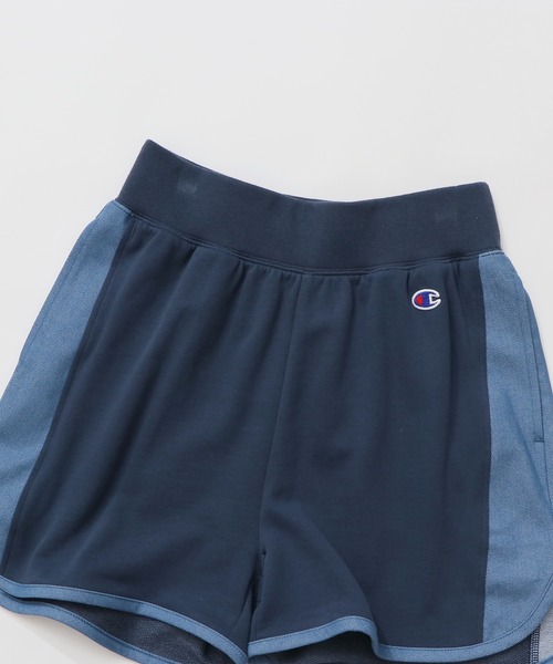 Champion(チャンピオン)の「【Champion/チャンピオン】レディース スウェットショーツ(スウェットパンツ・レディース・ヘザーグレー/グレイッシュブルー/ネイビー・MEDIUM/LARGE)」の14枚目の写真