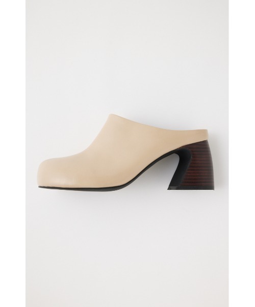 MOUSSY（マウジー）の「CHUNKY SOLE CLOG ミュール（パンプス・レディース・ベージュ/ブラック/グリーン・L/S/M/LARGE）」の4枚目の写真