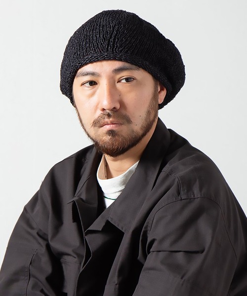 RACAL（ラカル）の「【Racal】Japanese paper Knit tam beret RL-22-1220（ハンチング/ベレー帽・メンズ・ブラック/ベージュ/ネイビー/グレー/イエロー/グリーン/オリーブ・FREE）」の16枚目の写真