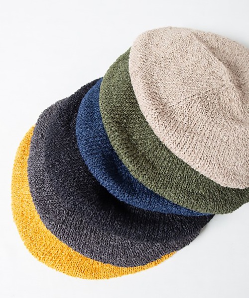 RACAL（ラカル）の「【Racal】Japanese paper Knit tam beret RL-22-1220（ハンチング/ベレー帽・メンズ・ブラック/ベージュ/ネイビー/グレー/イエロー/グリーン/オリーブ・FREE）」の22枚目の写真