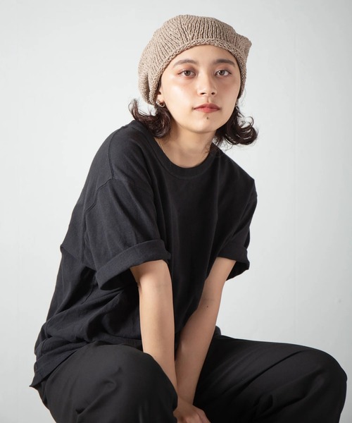 セール】【Racal】Japanese paper Knit tam beret RL-22-1220
