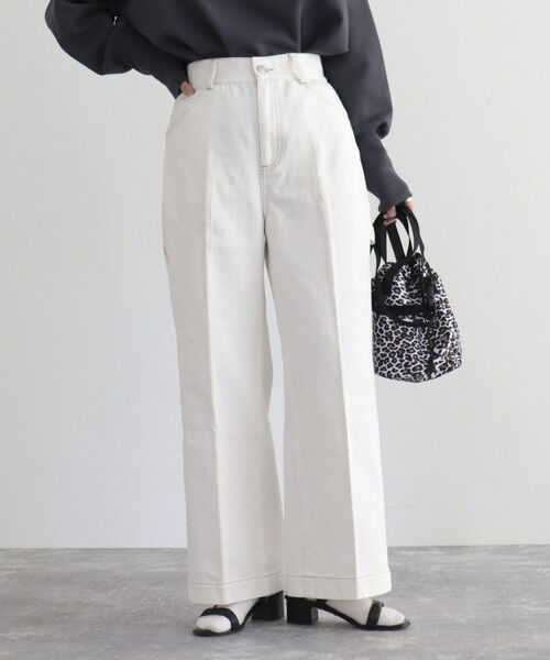 fredy emue（フレディエミュ）の「ツイルペインターパンツ（その他パンツ・レディース・オフホワイト/グリーン/ラベンダー・38）」の2枚目の写真