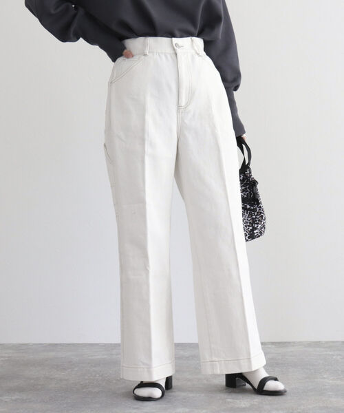 fredy emue（フレディエミュ）の「ツイルペインターパンツ（その他パンツ・レディース・オフホワイト/グリーン/ラベンダー・38）」の4枚目の写真