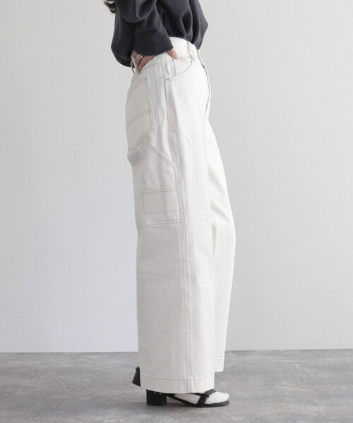 fredy emue（フレディエミュ）の「ツイルペインターパンツ（その他パンツ・レディース・オフホワイト/グリーン/ラベンダー・38）」の5枚目の写真