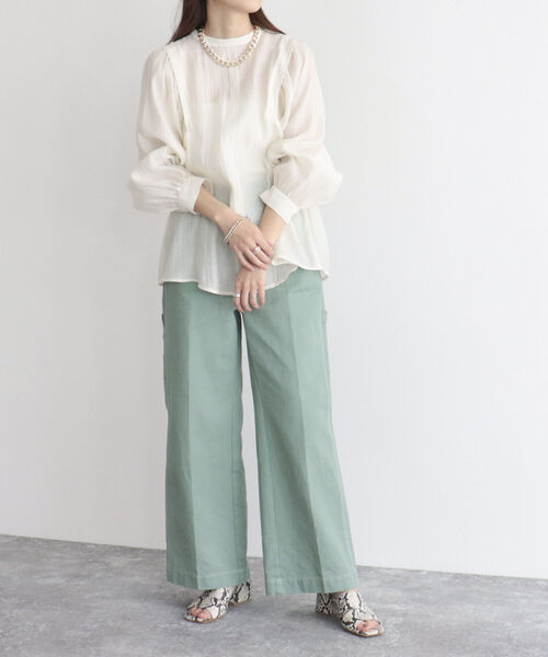 fredy emue（フレディエミュ）の「ツイルペインターパンツ（その他パンツ・レディース・オフホワイト/グリーン/ラベンダー・38）」の14枚目の写真