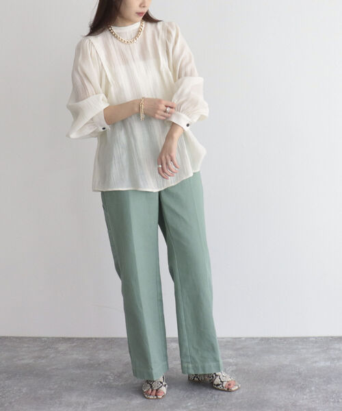 fredy emue（フレディエミュ）の「ツイルペインターパンツ（その他パンツ・レディース・オフホワイト/グリーン/ラベンダー・38）」の15枚目の写真