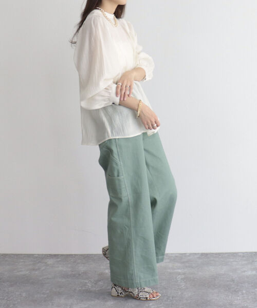 fredy emue（フレディエミュ）の「ツイルペインターパンツ（その他パンツ・レディース・オフホワイト/グリーン/ラベンダー・38）」の16枚目の写真