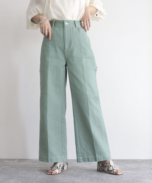 fredy emue（フレディエミュ）の「ツイルペインターパンツ（その他パンツ・レディース・オフホワイト/グリーン/ラベンダー・38）」の18枚目の写真