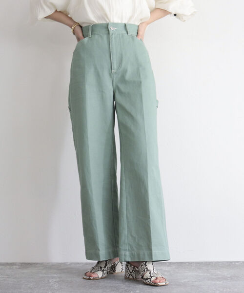 fredy emue（フレディエミュ）の「ツイルペインターパンツ（その他パンツ・レディース・オフホワイト/グリーン/ラベンダー・38）」の20枚目の写真