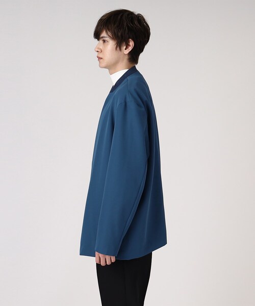 tk.TAKEO KIKUCHI(ティーケータケオキクチ)の「◆360度ストレッチ ノーカラージャケット(ノーカラージャケット・メンズ・モスグリーン/ブラック/ブルー/ブラウン系その他・02/01/03)」の7枚目の写真