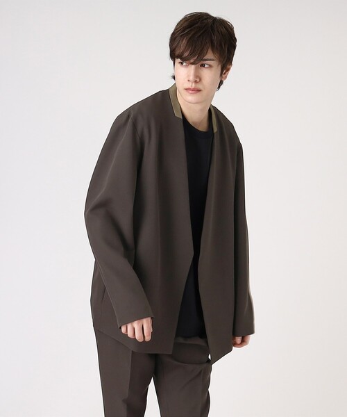 tk.TAKEO KIKUCHI(ティーケータケオキクチ)の「◆360度ストレッチ ノーカラージャケット(ノーカラージャケット・メンズ・モスグリーン/ブラック/ブルー/ブラウン系その他・02/01/03)」の18枚目の写真