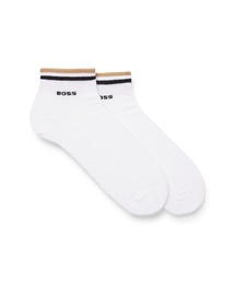 BOSS（ボス）の「2パック コットンブレンド シグネチャーストライプ ショートソックス（ソックス/靴下）」