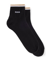 BOSS（ボス）の「2パック コットンブレンド シグネチャーストライプ ショートソックス（ソックス/靴下）」