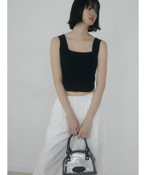 EMODA（エモダ）の「ナイロンタックパンツ（その他パンツ・レディース・ホワイト/ブラック/パープル・FREE）」の19枚目の写真