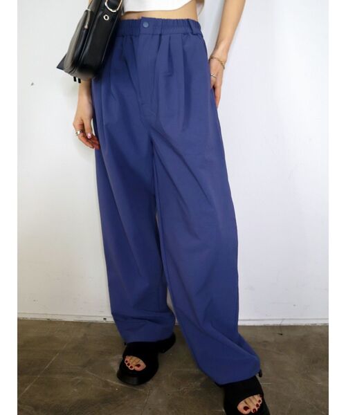 EMODA（エモダ）の「ナイロンタックパンツ（その他パンツ・レディース・ホワイト/ブラック/パープル・FREE）」の12枚目の写真