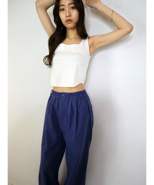 EMODA（エモダ）の「ナイロンタックパンツ（その他パンツ・レディース・ホワイト/ブラック/パープル・FREE）」の16枚目の写真