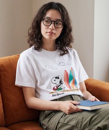 【T18】【PEANUTS/ピーナッツ】UKULELE SNOOPY TEE