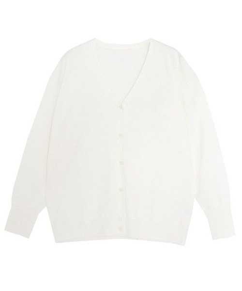 Pierrot（ピエロ）の「ニットカーディガン（カーディガン/ボレロ・レディース・ブラック/オフホワイト/グリーン/グレー/ブルーグリーン/ブラウン/ブルー・M/L）」の18枚目の写真