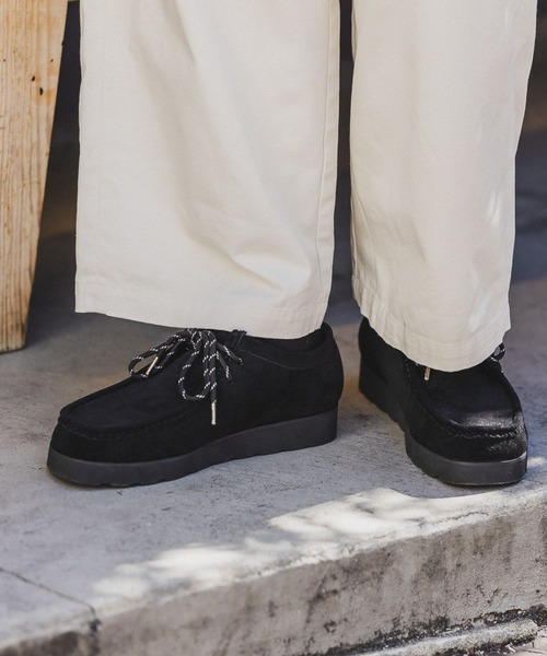 RAGEBLUE(レイジブルー)の「フェイクスウェード/モカシンシューズ(モカシン/デッキシューズ・メンズ・ブラック/ベージュ・MEDIUM/LARGE)」の16枚目の写真