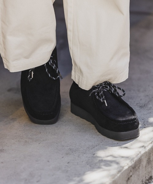 RAGEBLUE(レイジブルー)の「フェイクスウェード/モカシンシューズ(モカシン/デッキシューズ・メンズ・ブラック/ベージュ・MEDIUM/LARGE)」の5枚目の写真