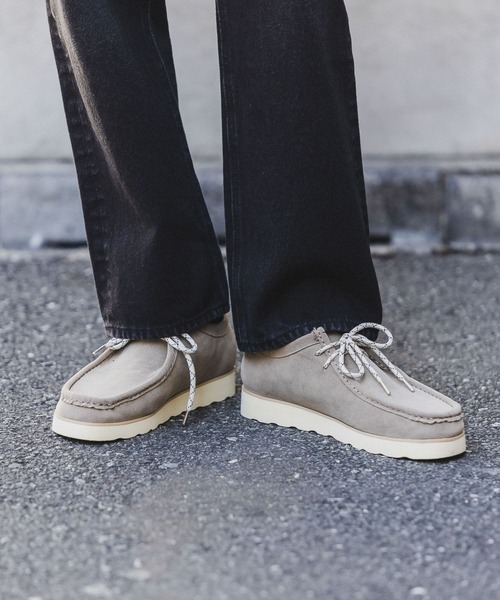 RAGEBLUE(レイジブルー)の「フェイクスウェード/モカシンシューズ(モカシン/デッキシューズ・メンズ・ブラック/ベージュ・MEDIUM/LARGE)」の7枚目の写真