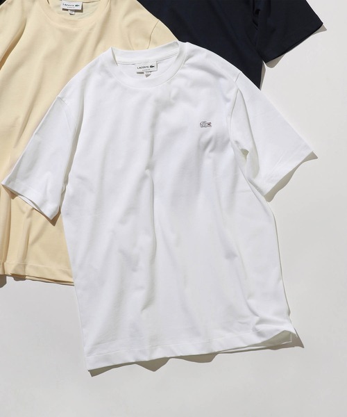 LACOSTE(ラコステ)の「LACOSTE / クルーネック Tシャツ(Tシャツ/カットソー・メンズ・ホワイト/ネイビー/オフホワイト/ブラック・5/2/4/3)」の12枚目の写真