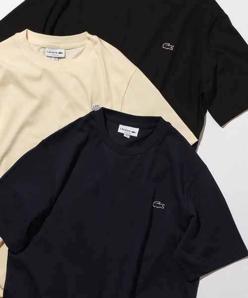 LACOSTE(ラコステ)の「LACOSTE / クルーネック Tシャツ(Tシャツ/カットソー・メンズ・ホワイト/ネイビー/オフホワイト/ブラック・5/2/4/3)」の14枚目の写真