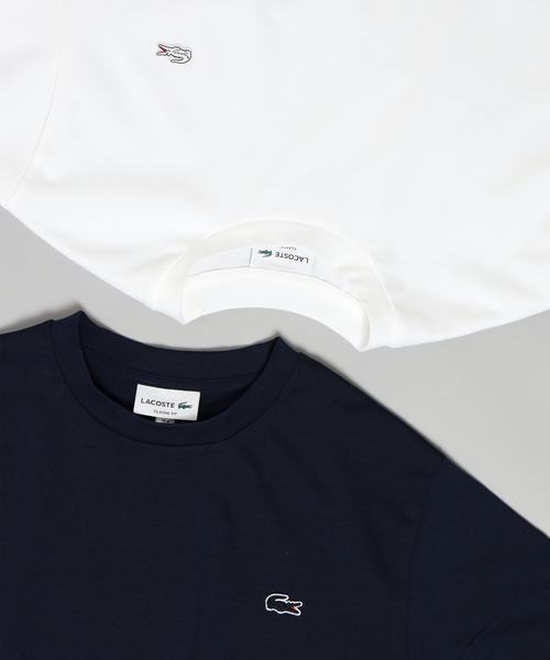 LACOSTE(ラコステ)の「LACOSTE / クルーネック Tシャツ(Tシャツ/カットソー・メンズ・ホワイト/ネイビー/オフホワイト/ブラック・5/2/4/3)」の5枚目の写真