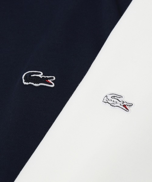 LACOSTE(ラコステ)の「LACOSTE / クルーネック Tシャツ(Tシャツ/カットソー・メンズ・ホワイト/ネイビー/オフホワイト/ブラック・5/2/4/3)」の9枚目の写真