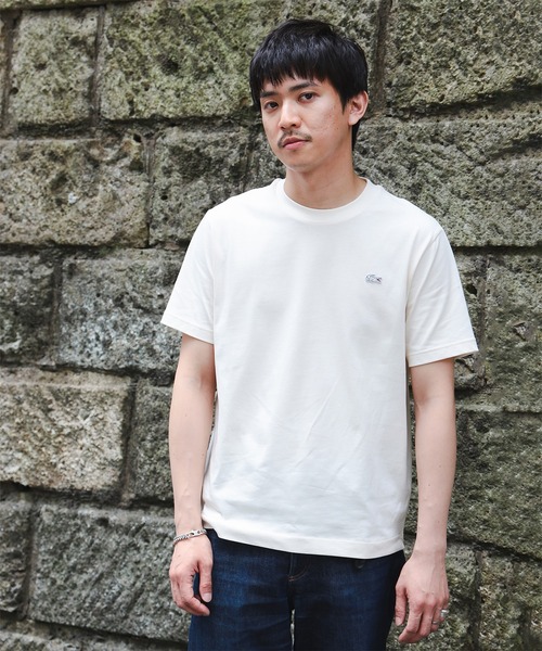 LACOSTE(ラコステ)の「LACOSTE / クルーネック Tシャツ(Tシャツ/カットソー・メンズ・ホワイト/ネイビー/オフホワイト/ブラック・5/2/4/3)」の13枚目の写真