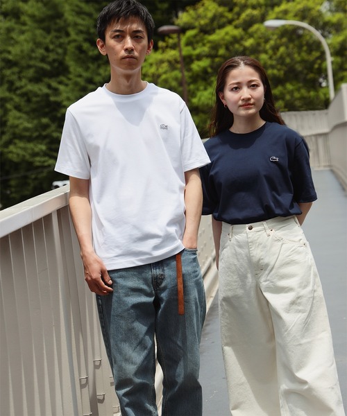 LACOSTE(ラコステ)の「LACOSTE / クルーネック Tシャツ(Tシャツ/カットソー・メンズ・ホワイト/ネイビー/オフホワイト/ブラック・5/2/4/3)」の10枚目の写真