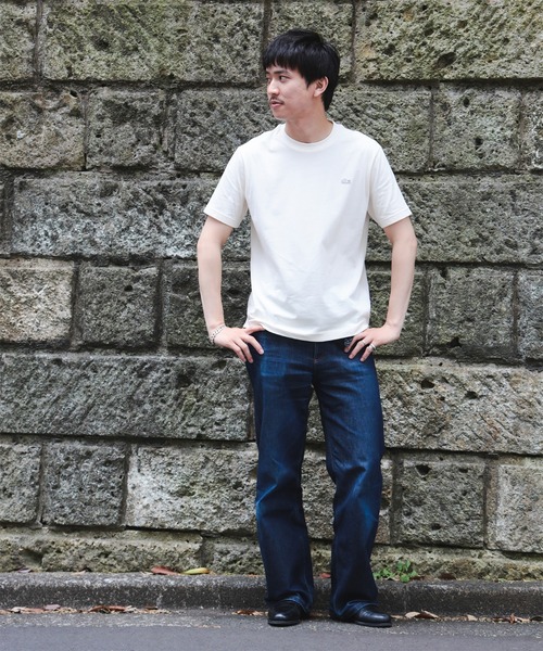 LACOSTE(ラコステ)の「LACOSTE / クルーネック Tシャツ(Tシャツ/カットソー・メンズ・ホワイト/ネイビー/オフホワイト/ブラック・5/2/4/3)」の17枚目の写真