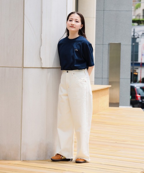 LACOSTE(ラコステ)の「LACOSTE / クルーネック Tシャツ(Tシャツ/カットソー・メンズ・ホワイト/ネイビー/オフホワイト/ブラック・5/2/4/3)」の20枚目の写真