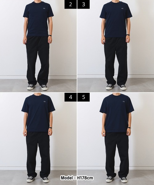 LACOSTE(ラコステ)の「LACOSTE / クルーネック Tシャツ(Tシャツ/カットソー・メンズ・ホワイト/ネイビー/オフホワイト/ブラック・5/2/4/3)」の17枚目の写真