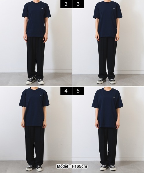 ◆LACOSTE◆クルーネック Tシャツ スポーツタグパッチクルーネックTシャツ | LACOSTE/ラコステ