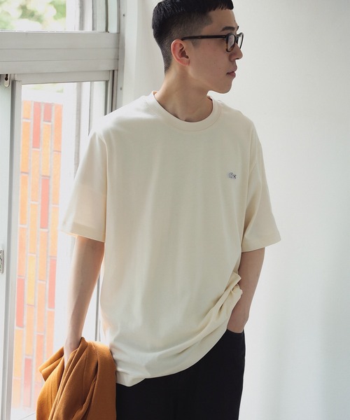 LACOSTE(ラコステ)の「LACOSTE / クルーネック Tシャツ(Tシャツ/カットソー・メンズ・ホワイト/ネイビー/オフホワイト/ブラック・5/2/4/3)」の10枚目の写真