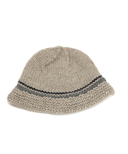 elephant TRIBAL fabrics（エレファントトライバルファブリックス）の「elephant TRIBAL fabrics COWICHAN BUCKET HAT（ニットキャップ/ビーニー・メンズ・パープル/ベージュ/ブラック・FREE）」の2枚目の写真