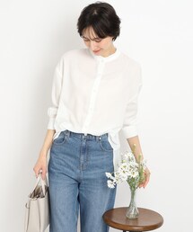DRESKIP | 【優しい風合いの上品さ】スタンドプチフリル ブラウス(シャツ/ブラウス)