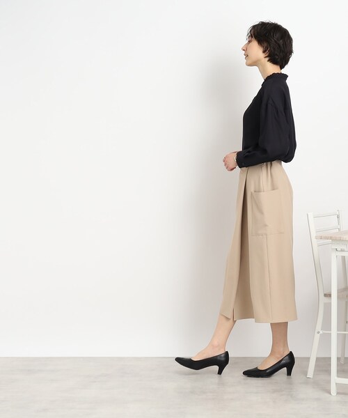 DRESKIP（ドレスキップ）の「◆【優しい風合いの上品さ】スタンドプチフリル ブラウス（シャツ/ブラウス・レディース・ライトグリーン/オフホワイト/ベージュ/ブラック・00）」の20枚目の写真