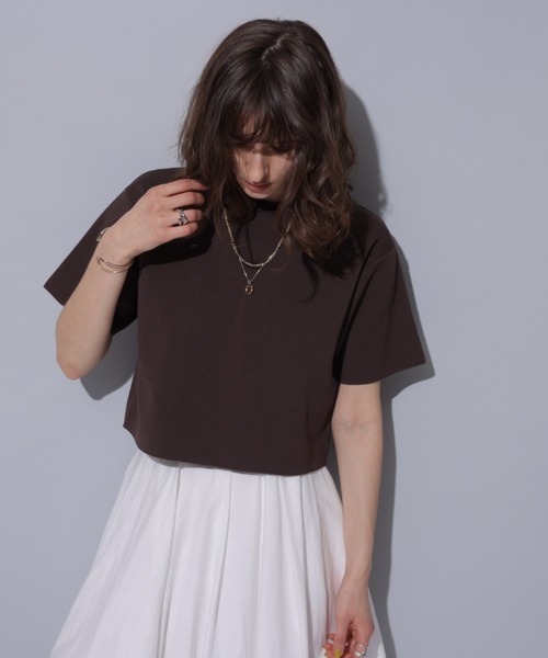 CADUNE（カデュネ）の「クロップドニット（ニット/セーター・レディース・ブラック/ブラック系その他/ロイヤルブルー/ホワイト/ダークブラウン・38）」の19枚目の写真