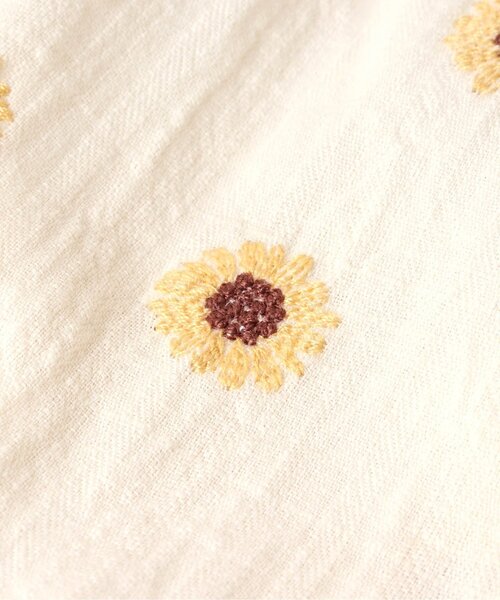 apres les cours（アプレレクール）の「さくらんぼ・アイス・ひまわり柄刺繍チュニック（チュニック・キッズ・サックスブルー/アイボリー/ピンク・80/90/100/110/120/130/140）」の10枚目の写真