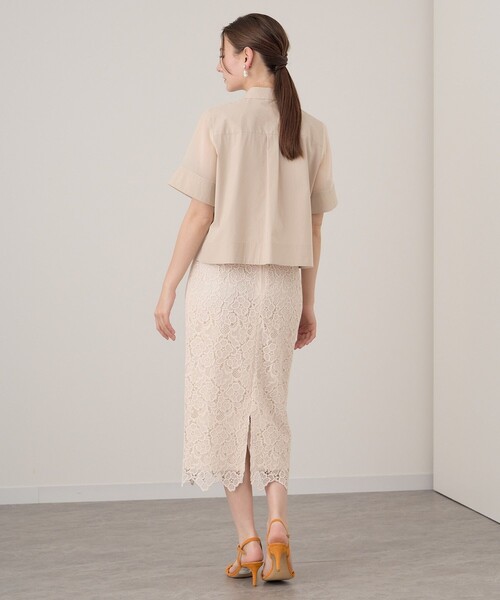 ANAYI（アナイ）の「タイプライターシアーシャツブラウス（シャツ/ブラウス・レディース・ベージュ/ブラック/ホワイト・38）」の14枚目の写真