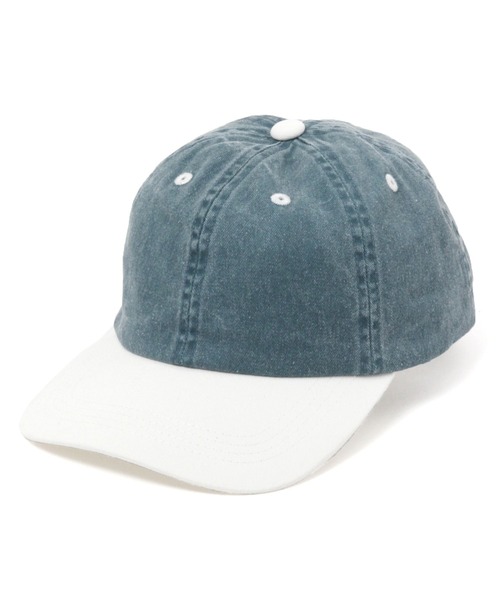 niko and...(ニコアンド)の「ウォッシュドツイルキャップ(キャップ・メンズ・チャコール/ブルー/ホワイト・FREE)」の3枚目の写真