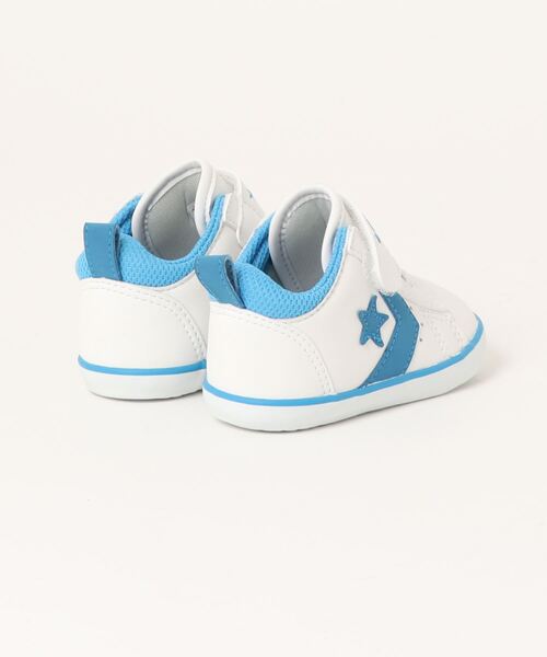 CONVERSE(コンバース)の「【CONVERSE/コンバース】ミニ P-L N/MINI P-L N(スニーカー・キッズ・ホワイト×ブルー・12.5cm/14.5cm/13.5cm/14.0cm/15.0cm/13.0cm/12.0cm)」の2枚目の写真