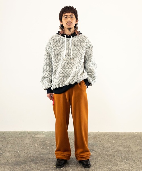 masterkey(マスターキー)の「masterkey マスターキー / GALAXY-HOODIE ビッグシルエットギャラクシーフーディ / MK24A-C-22(パーカー・メンズ・ホワイト/ブラック/グリーン・1/2)」の19枚目の写真