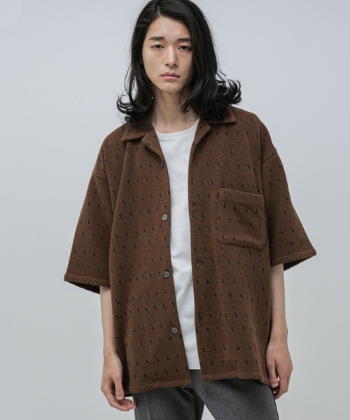 ◎極美品 ナノユニバース ジャージー 総柄セットアップ 千鳥 M 伸縮性1 ◎極美品 ナノユニバース ジャージー 総柄セットアップ 千鳥 M