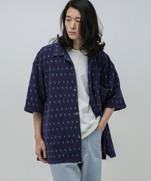 LB.04/WEB限定 総柄ジャージーシャツ(カラー限定)