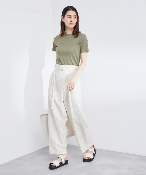 ROPE'（ロペ）の「【PETIT BATEAU（プチバトー）×ROPE'】ラウンドネックTEE（Tシャツ/カットソー・レディース・ホワイト/ブラック/オリーブ/ホワイト系その他2/ブルー系その他4・M/S）」の6枚目の写真