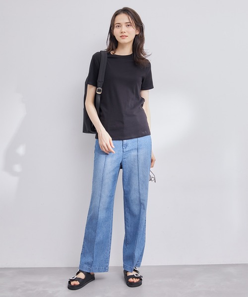 ROPE'（ロペ）の「【PETIT BATEAU（プチバトー）×ROPE'】ラウンドネックTEE（Tシャツ/カットソー・レディース・ホワイト/ブラック/オリーブ/ホワイト系その他2/ブルー系その他4・M/S）」の17枚目の写真