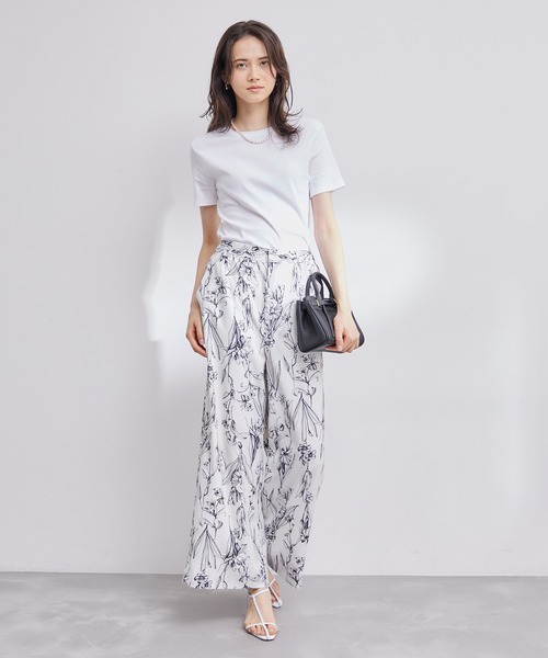 ROPE'（ロペ）の「【PETIT BATEAU（プチバトー）×ROPE'】ラウンドネックTEE（Tシャツ/カットソー・レディース・ホワイト/ブラック/オリーブ/ホワイト系その他2/ブルー系その他4・M/S）」の9枚目の写真